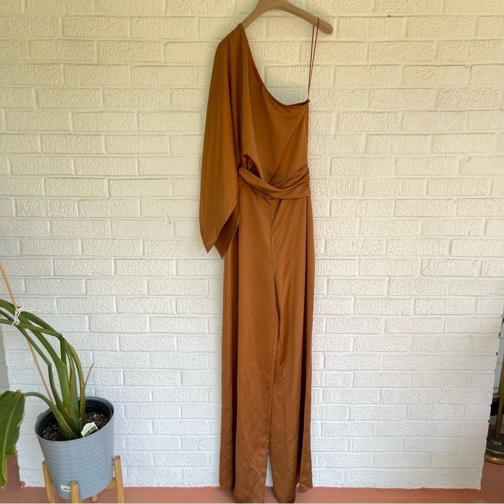 NEW Ramy Brook Simone Jumpsuit E0222500 Copper Size 6 NWT